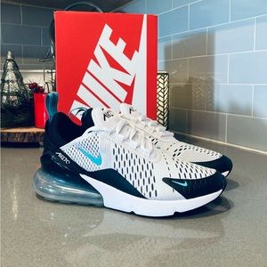 Nike Air Max 270 White Teal Shoes Sz 7.5W / 6M